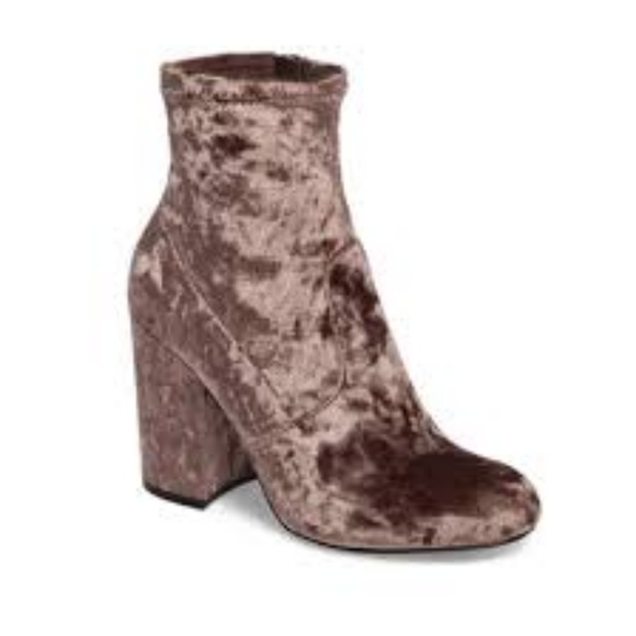 Steve Madden Shoes - Steve Madden Mushroom Velvet Gaze Bootie